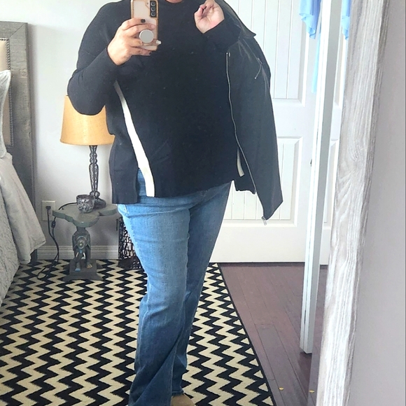 LB Mockneck Longsleeve Black Knit Sweater 18/20 - Picture 6 of 7